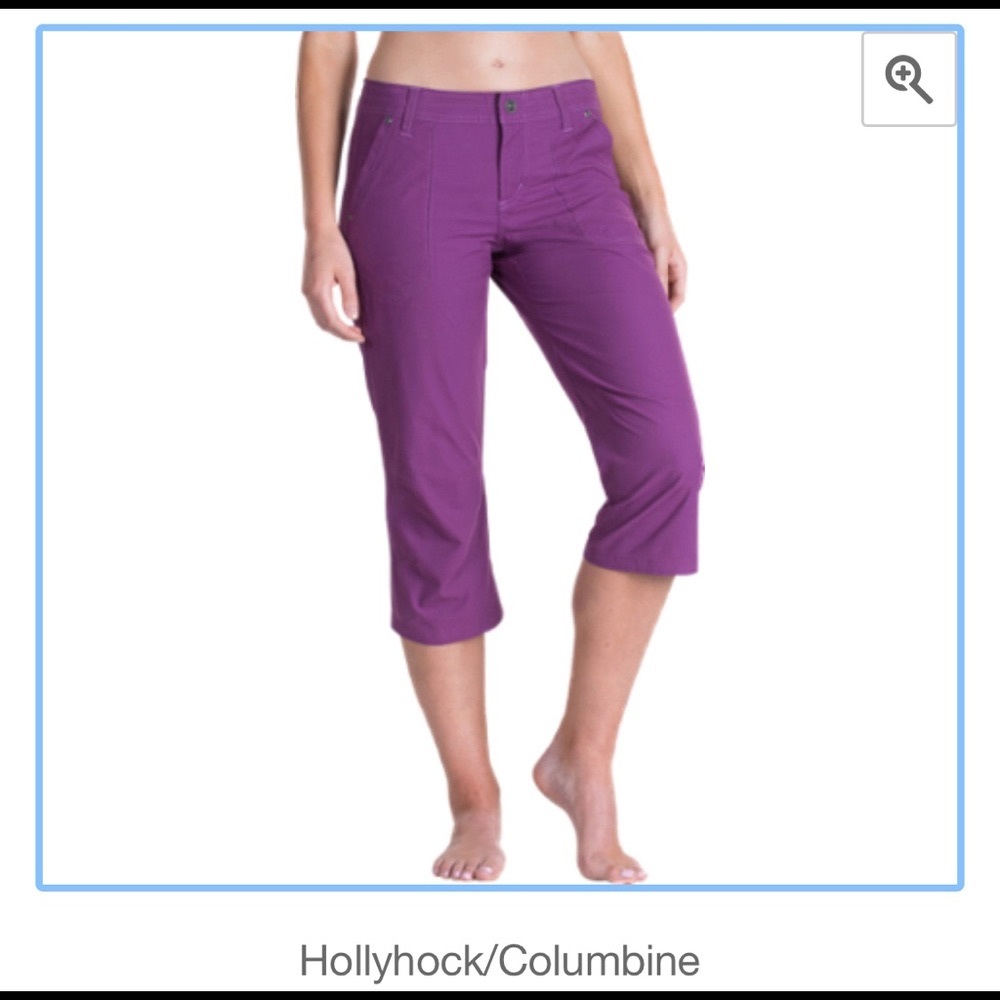 Kuhl Kendra capri pants orchid purple Sz 10